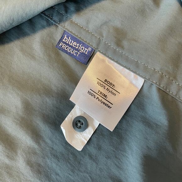 REI Co-op Men's XXL Tall Lightweight Long Sleeve Nylon Button Up Blue Green - Picture 5 of 8